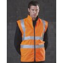 Reversible  Fleece Bodywarmer Weste gelb oder orange XXL gelb