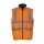 Reversible  Fleece Bodywarmer Weste gelb oder orange XXL gelb