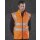 Reversible  Fleece Bodywarmer Weste gelb oder orange 3XL gelb