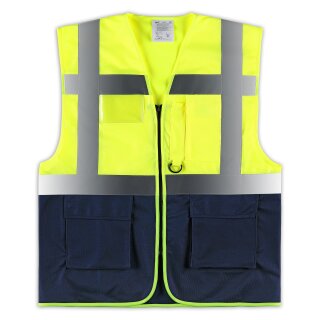 Korntex® Executive Safety Vest Berlin Waistcoats Warnweste mit Tasche