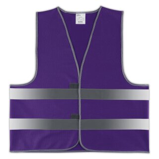 easyMesh® Signalweste Warnweste lila/purple 3XL/4XL 145cm Umfang