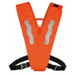 Korntex Warnweste Wolfsbrug orange inklusive Druck am Rücken max. 20  Zeichen mit zwei Reflexstreifen und Klettverschluss kaufen