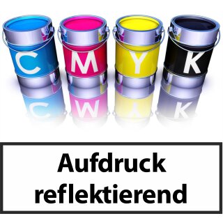 Reflexdruck - reflektierender Druck auf Textilien 1-farbig