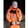 EOS Hi-Vis Workwear Parka Jacke With Printing Area - orange