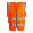 Pro Hi-Vis Executive Vest Warnweste mit Taschen und...