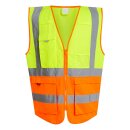 Pro Hi-Vis Executive Vest Warnweste mit Taschen und...