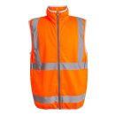 Pro Hi-Vis Full Zip Gilet  Vest - moderne Warnweste mit...