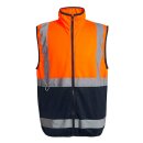 Pro Hi-Vis Full Zip Gilet  Vest - moderne Warnweste mit...