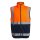 Pro Hi-Vis Full Zip Gilet  Vest - moderne Warnweste mit Reißverschluss - orange/navy