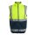 Pro Hi-Vis Full Zip Gilet  Vest - moderne Warnweste mit Reißverschluss - gelb/navy