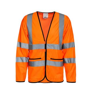 korntex® Hi-Vis Lightweight Safety Jacket Andorra - leichte Warnschutzweste langarm - orange