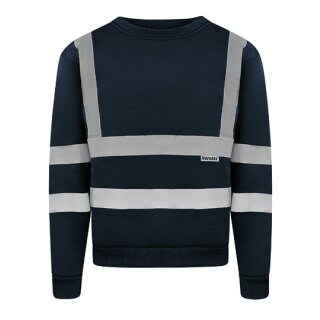 Hi-Vis Workwear Sweatshirt  Limerick Warnschutz Sweatshirt navy