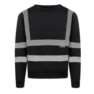 Hi-Vis Workwear Sweatshirt  Limerick Warnschutz Sweatshirt schwarz