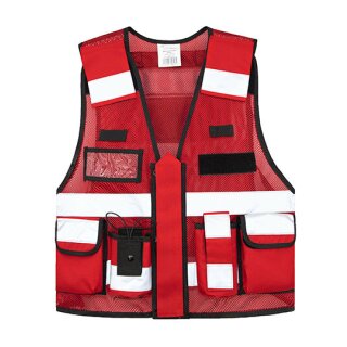 MESH Einsatzweste mit Funktion -Mesh Tactical Vest Sparta - rot