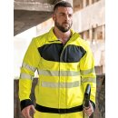 EOS Hi-Vis Workwear Softshell Jacket With Printing Area - gelb