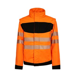 EOS Hi-Vis Workwear Softshell Jacket With Printing Area - orange